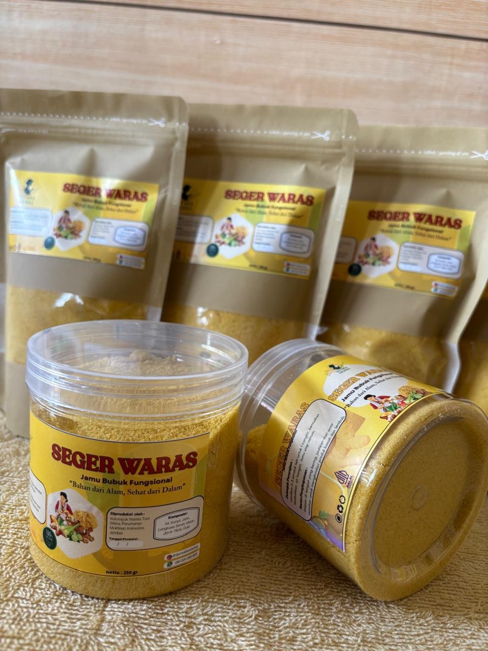 Minuman jamu serbuk